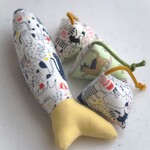 チャリティ【またたび無し】ミニけりぐるみ＆まきびしセット　✿飼い主のいない猫達にに幸せを✿
