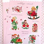 A5サイズ　コラージュシート　happy christmas