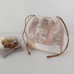 (11/26 New)Beige・大人可愛いしかく巾着