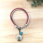 ☆組み合わせ自由☆トリプルレザーの本革ドッグネックレスSサイズ(MLサイズもこちらからオーダー可能)