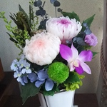 masoyo様オーダー仏花(クリアBOX付き)