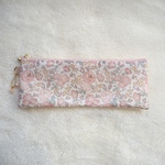 ★One side all skeleton pen case　リバティ　フェリシテ　ダウンシャーヒル　21×7.5cm　◆　ペンケース　はぶらしポーチに