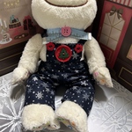Ｐ142:かえるのピクルスビーンドールサイズサロペットパンツ