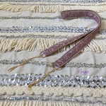 インド刺繍ストラップ　くすみパープル