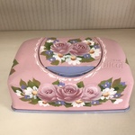 ウェットティッシュケース★トールペイント★薔薇