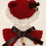 10cm ぬい服 帽子＆ケープ　クリスマスver.