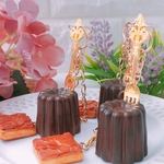 カヌレとフロランタンのバックチャーム☆フェイクスイーツ☆カヌレ☆食品サンプル☆スイーツデコ ☆クレイケーキ