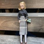 005 リカちゃん おばあちゃん　ママ　ハンドメイド  巻きスカート　カットソー　靴下　