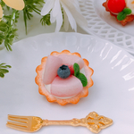 ジューシーな桃のタルトブローチ☆誕生日☆フェイクスイーツ☆フェイクケーキ☆フェイクタルト☆食品サンプル☆スイーツデコ☆クレイケーキ