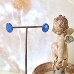 Sample Sale!!オパールの天窓＊Ethiopian Opal ×Onyx＊金継ぎピアス