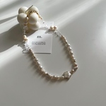 M.177 Flower freshwater pearl necklace