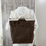 2way バッグ　リュック＆トート　帆布　ヴィンテージチョコ（Ｍ）