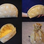 【ＬＬ】手縫いメイン仕上げ♪手のひらサイズ色柄大きささまざま♪上品シンプルミニポーチ･メイクポーチ･化粧ポーチ･コスメポーチ･ラウンドシェル型ポーチ･小物入れ＊新品限定オリジナルハンドメイド