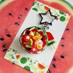 すいかポンチキーホルダー🍉♥️(赤)