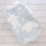 犬服　フリース　シロクマさん　タンクトップ　ハンドメイド