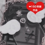 🎀再販🎀✨【ふわふわ 天使 羽 ハート スマホケース】iPhoneケース ローズ スマホカバー アイフォンカバー アイフォンケース クリア リボン 病みかわ 可愛い 地雷 量産型 薔薇 レースアップ
