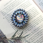 【限定1点】ビーズ刺繍ブローチ（ウィリアム・モリス/いちご泥棒）