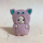 くすみピンク×くすみブルー もこもこモンスター シルバニア 赤ちゃん 着ぐるみ