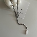 M.178 silver freshwater pearl necklace