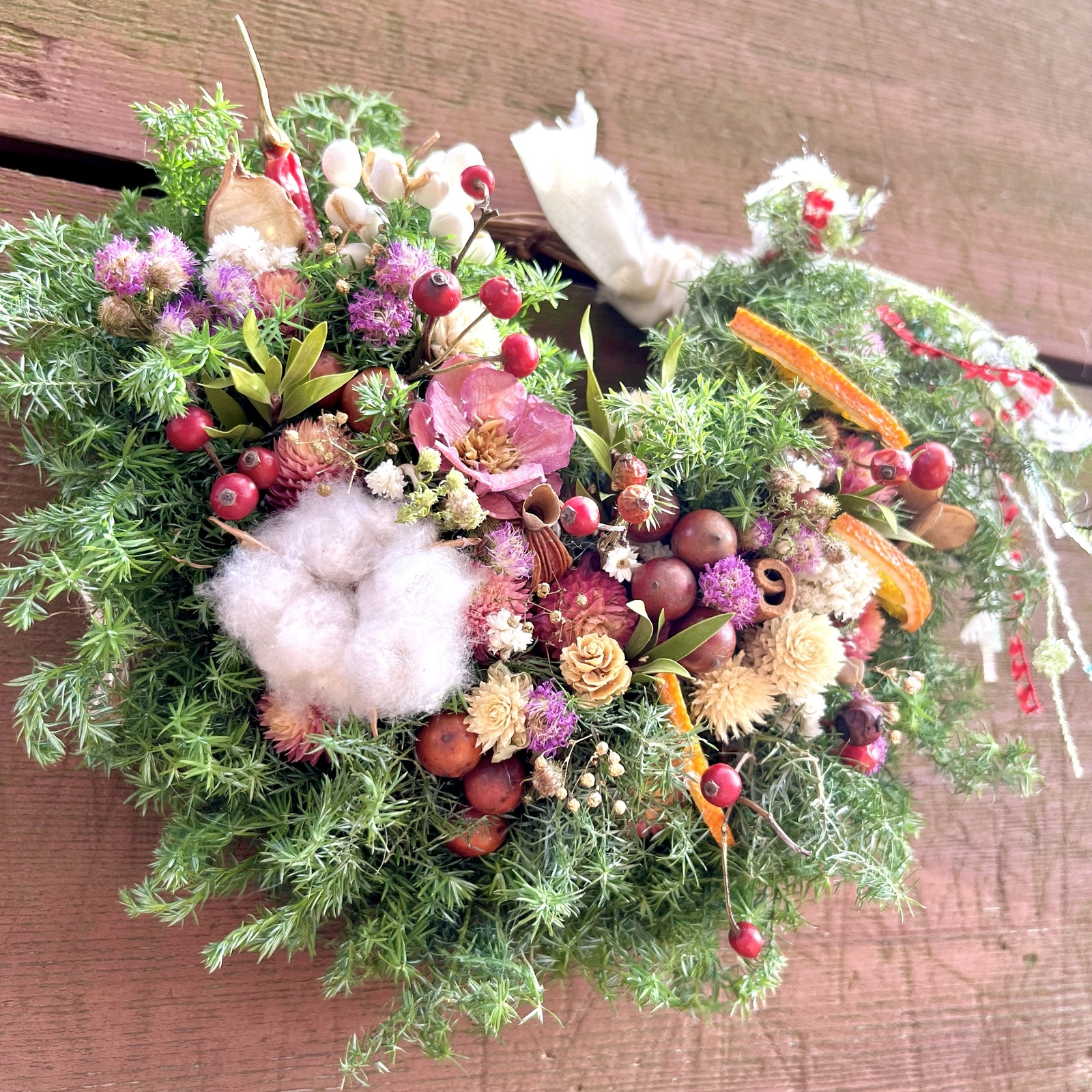 クリスマスお正月リース クリスマスリース しめ縄 しめ縄リース お正月