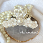 クリスマスローズのバンスクリップ（送料無料）