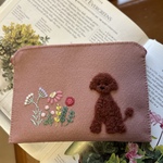🐶felt  de patchworkトイプードルのお薬手帳ケース🐶