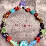 K type【FLOCO christmas wreath 24コセット】JIRI＊IVANA#czech beads#チェコビーズ　ざっくり10〜22㍉