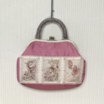 S様ご注文品  がま口バッグ(ローズピンク)