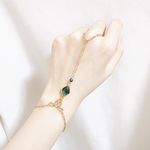 フィンガーブレスレット 【Deep Blue】