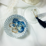 saku3r様専用🎈青い紫陽花×ガラスキャニスター×リングピロー