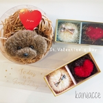 【受注製作】💝バレンタイン限定💝チョコレートぽんぽんとトイプードルのバッグチャーム