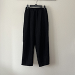 ヨーロッパリネン ブラック＊タックパンツ