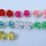 薔薇のイヤリング