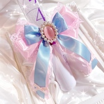 再販🌸　キンブレリボン ペンライトリボン　ピンク　水色　レース