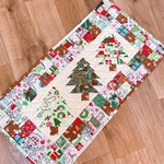 送料無料　パッチワーク　クリスマス　マット