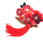 【お値打】赤の花束 タッセル付き 