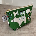 手のひらサイズのポーチ　くまさん