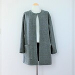 《限定1点》ウール　ノーカラーコート　ジャケット