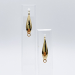 [10個] サージカルステンレス316L フックピアス ゴールド系 20mm 金属アレルギー対応 金具 パーツ 