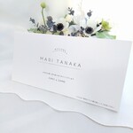 A4 三つ折り 10枚 ボタニカルブーケ シンプル 大人可愛い  席札マスクケース マスク置き 冠婚葬祭 イベント 結婚式  会食 用途多様 シンプル　10枚セット 紙製