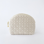 273▶︎まる口ポーチ【M】プルメリア　マッシュルーム