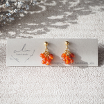  "Carnelian..petit" サージカルステンレス カーネリアン プチ ピアス ☽