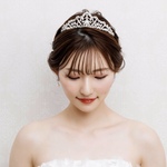 ウェディングティアラ ブライダルティアラ ウェディング  ウエディングアクセサリーT35