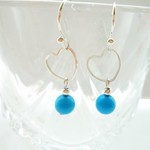 ターコイズハートのキュートなピアス&イヤリング