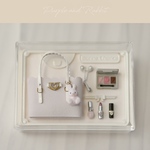 トートバッグ👜コスメセット(ラベンダー×うさぎチャーム)