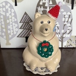 （2022）🎄🎁🔔北欧しろくま貯金箱用　クリスマス雑貨3点セット🤶