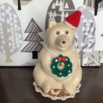 （2022）🎄🎁🔔北欧しろくま貯金箱用　クリスマス雑貨3点セット🤶