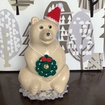 （2022）🎄🎁🔔北欧しろくま貯金箱用　クリスマス雑貨3点セット🤶