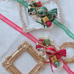 クリスマス～キャンディチョーカー＆ヘッドドレス(レッド×グリーンラメ×ゴールド)～ ペット用アクセサリー ペット用チョーカー ペット用ヘッドドレス 誕生日 記念日 撮影会 Xmas 犬 猫 プレゼント