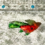 小さなお魚の小さなブローチ＊みどり尾長＊横っちょフィッシュ
